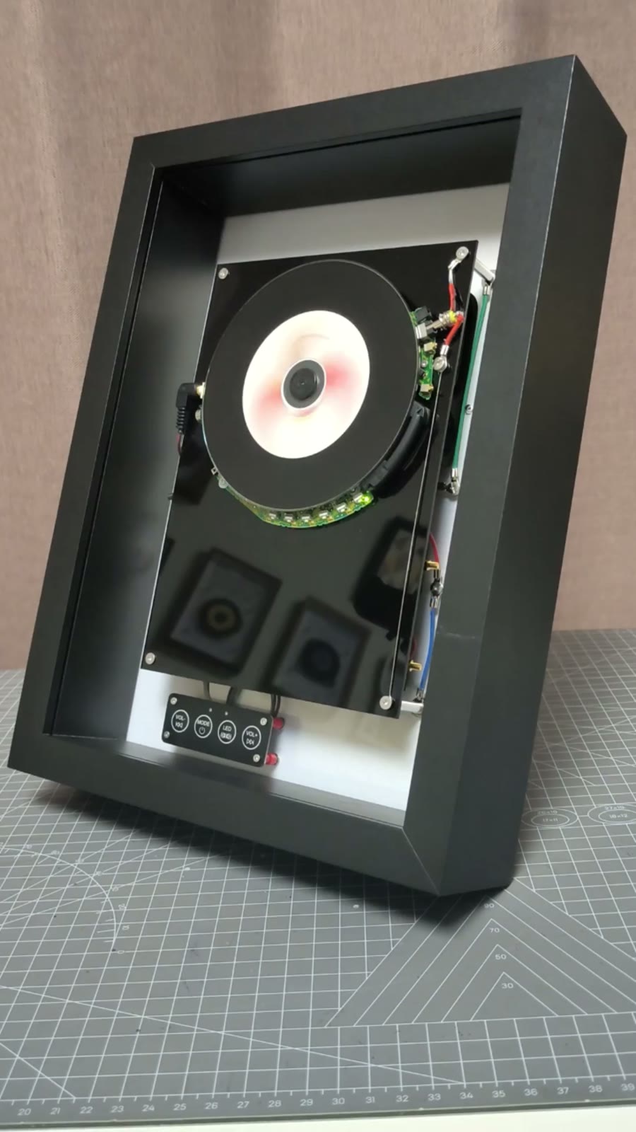 Wall Mounted CD Player Shadow Box Decor