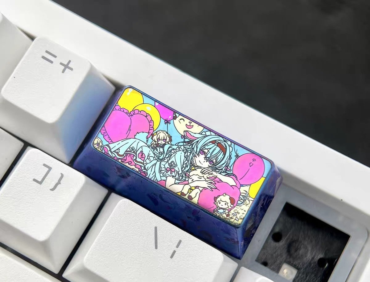 2u Titanium Alloy Anime Keycap