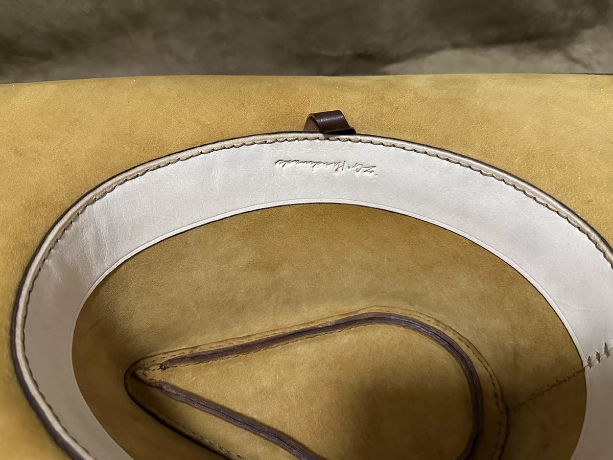 Handcrafted Western Cowboy Hat Vegetable Tanned Leather