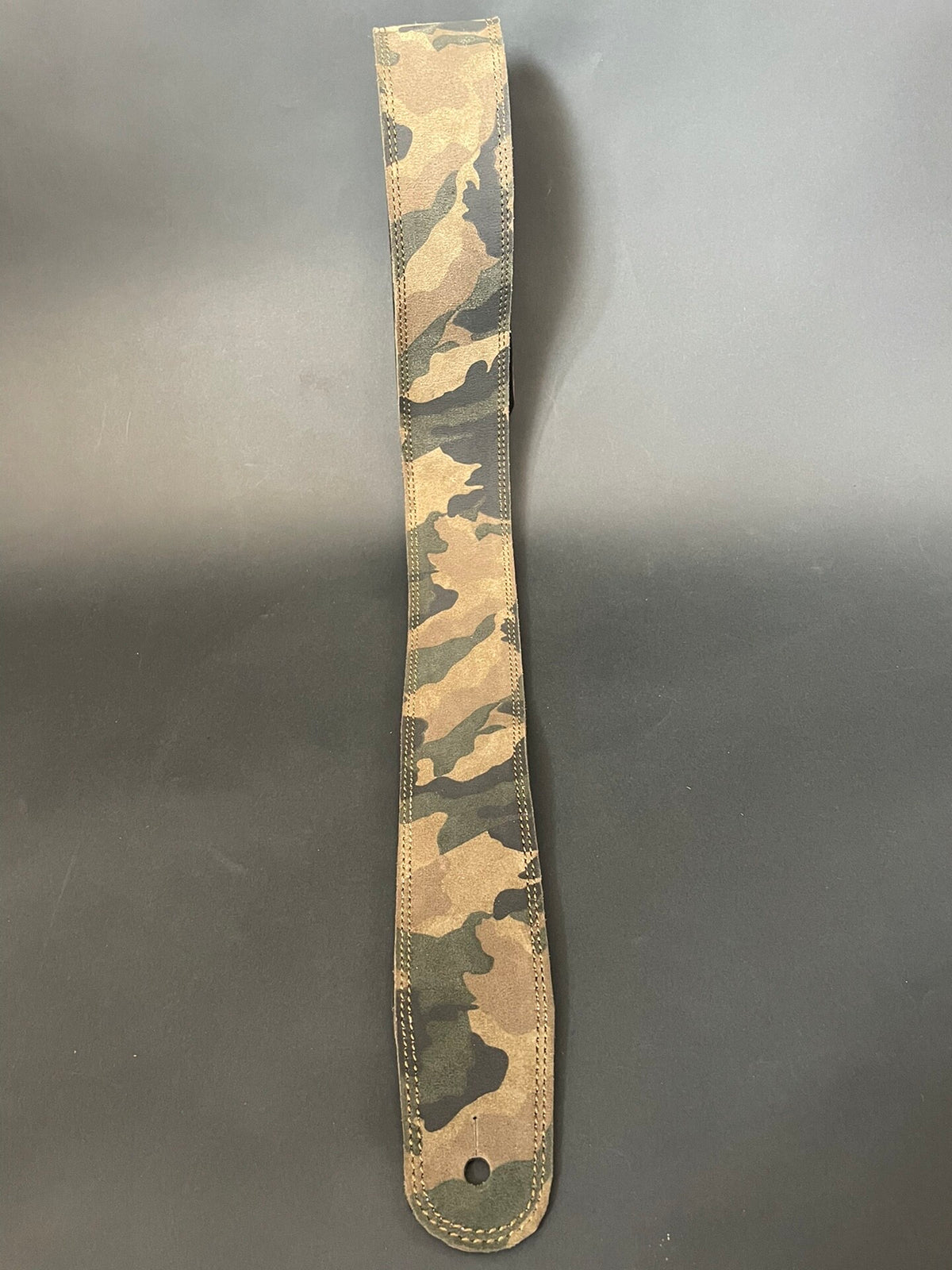 Handmade Italian Leather Camouflage Guitar and Bass Strap