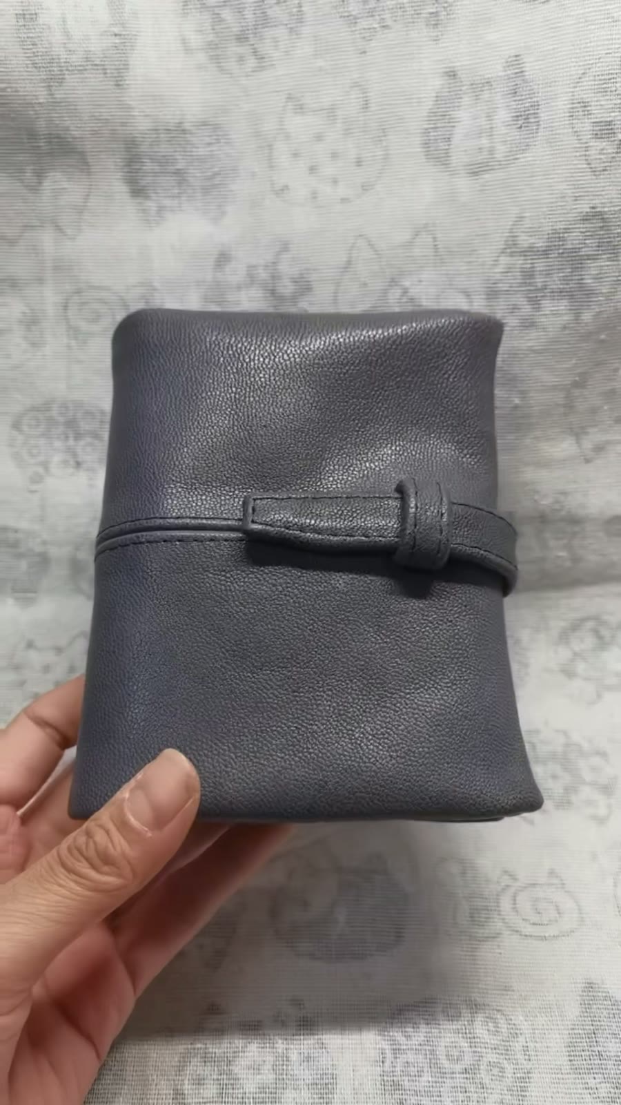 Handmade Goatskin A7 Ring Binder Journal Cover