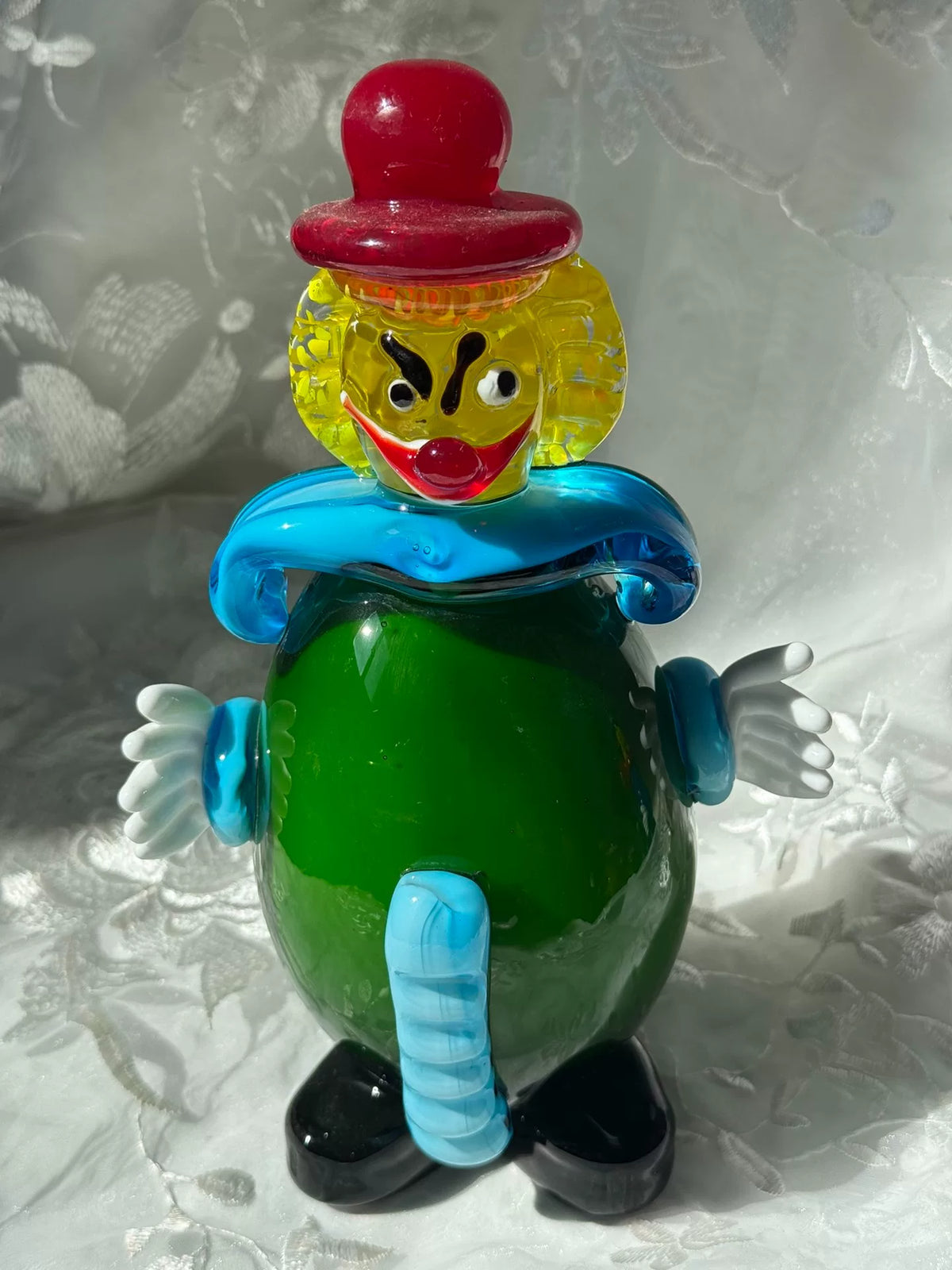 Vintage italienische Murano-Glas-Clownfiguren