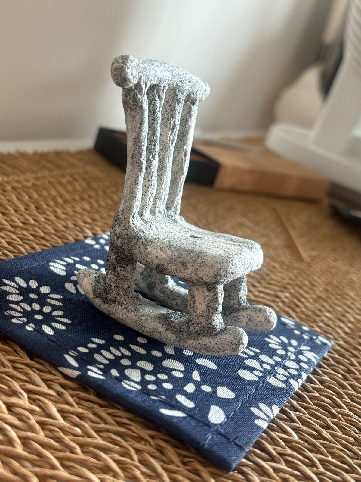 Rock Clay Rocking Chair Incense Holder