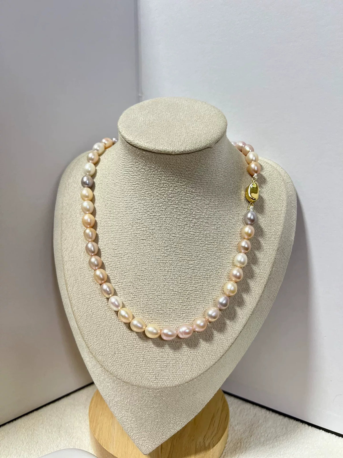 Collar de perlas de agua dulce 7mm multicolor