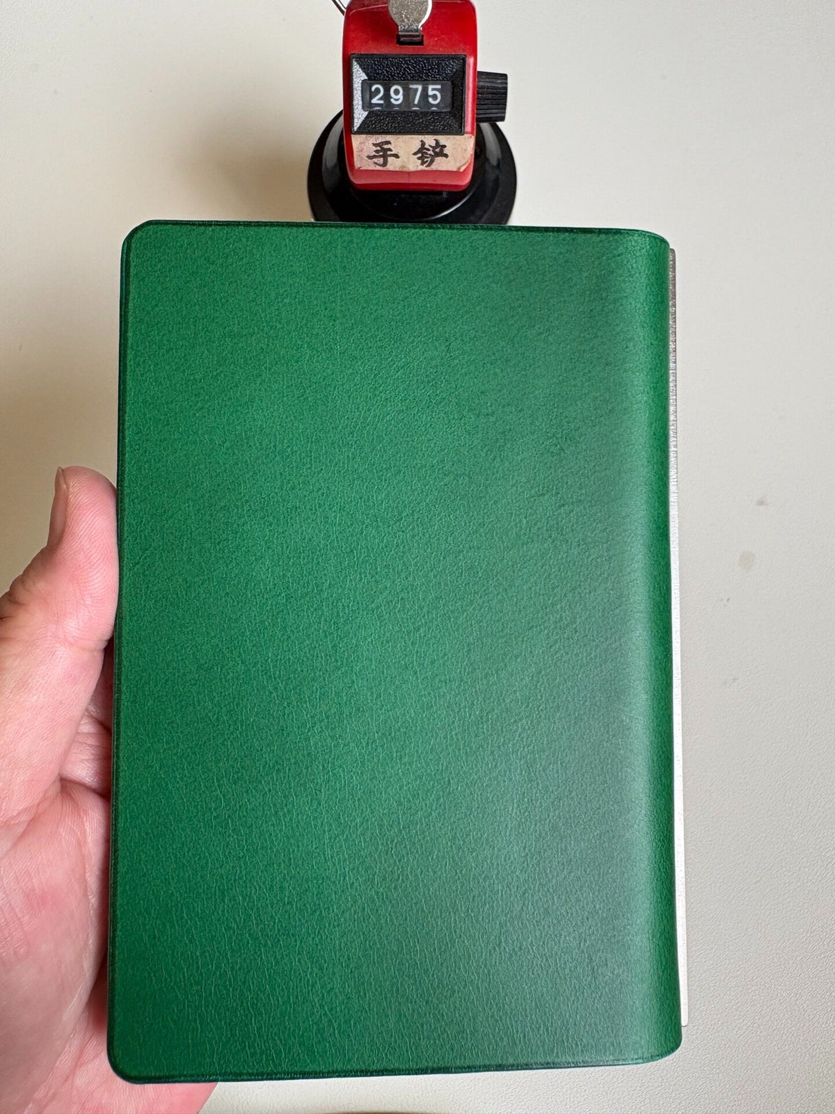 A7 Leather Binder Buttero Green Six Ring
