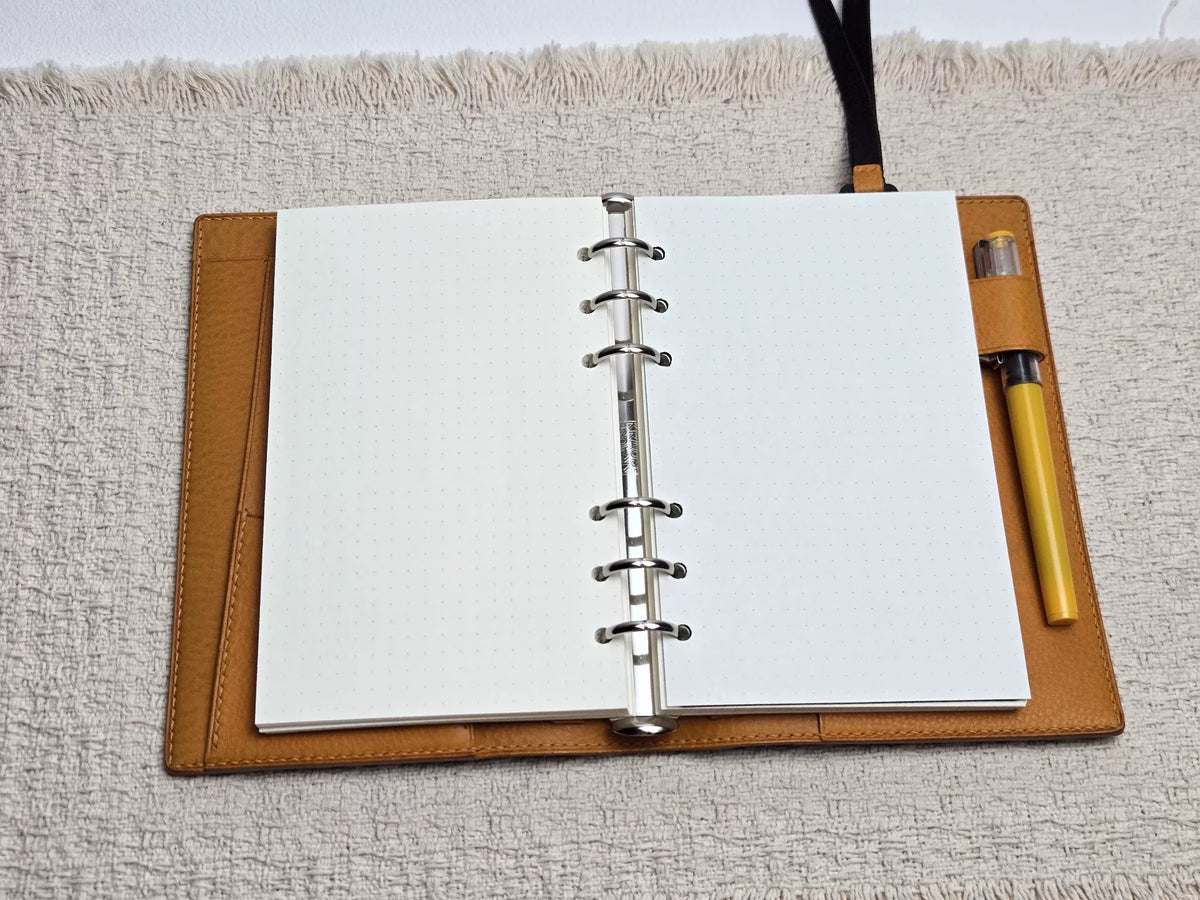 Vouwhoes Planner Ebony Leer 105mm