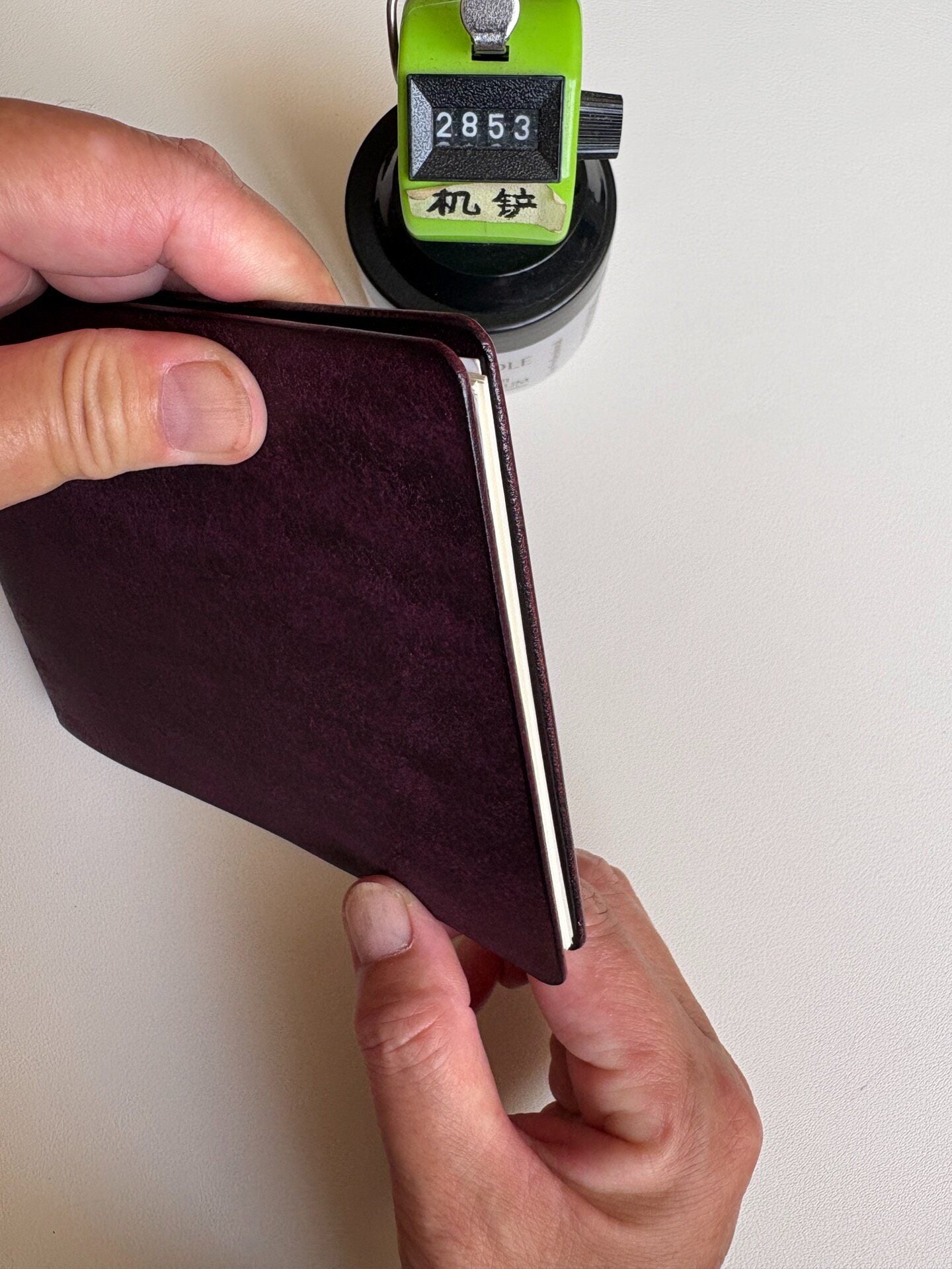 M5 Notebook Cover - 13-Ring 148mm - Deep Purple Leather