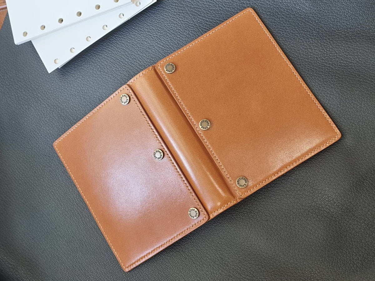 A7 Bi-Fold Notebook Cover Tochigi Leather