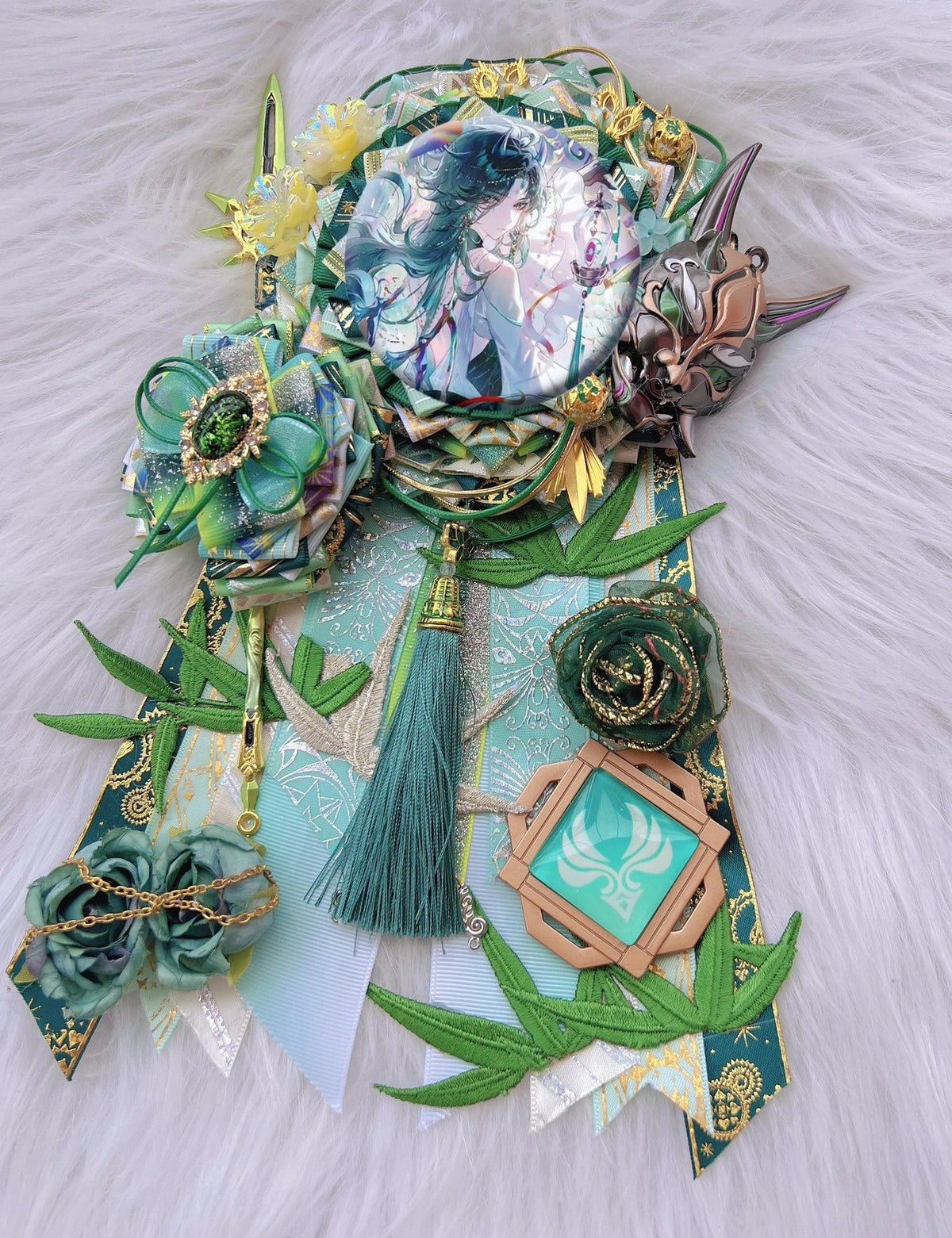 Genshin Xiao Detachable Long Tail Badge Holder