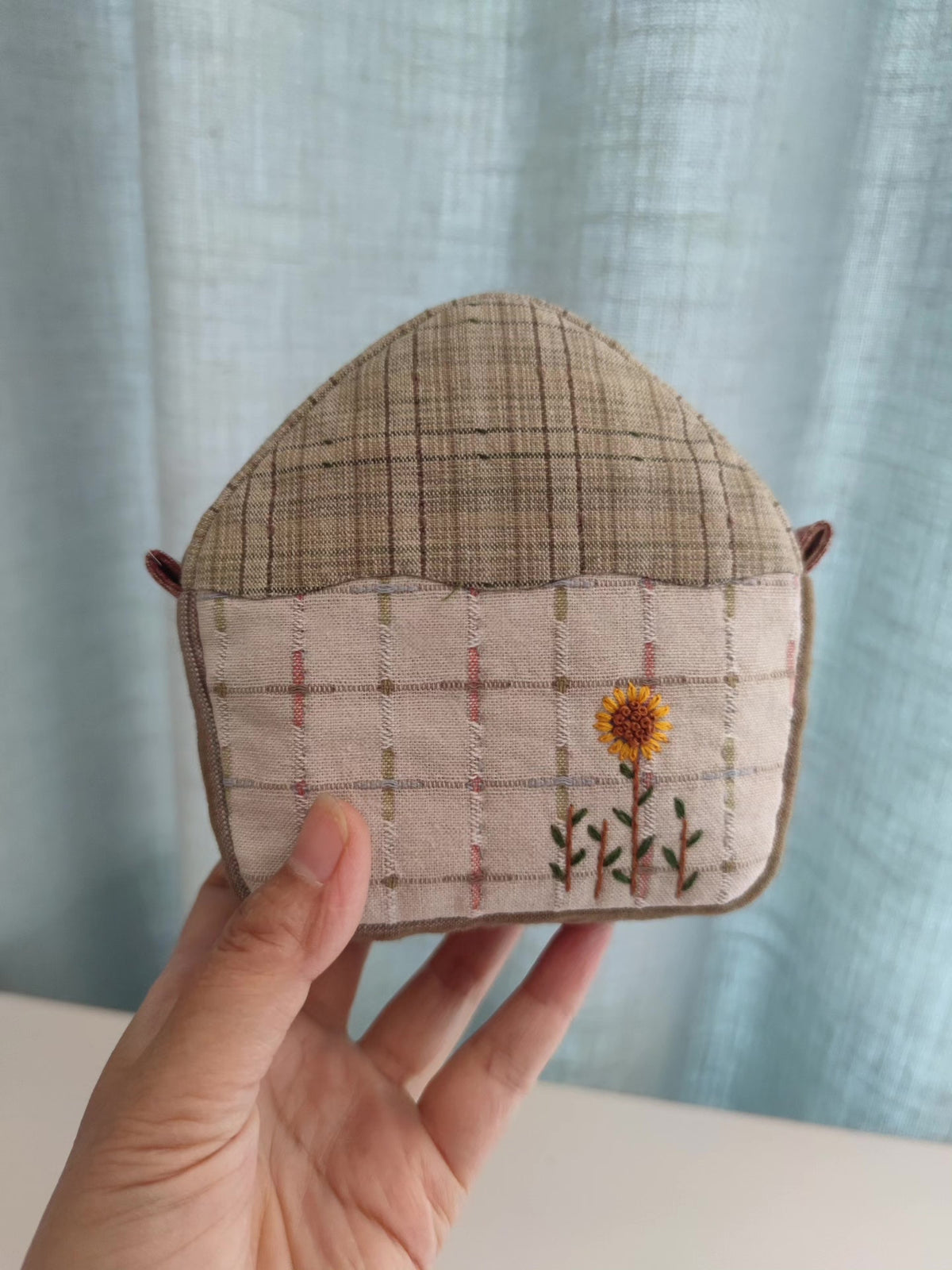 Handmade Pre Dyed Fabric House Bag