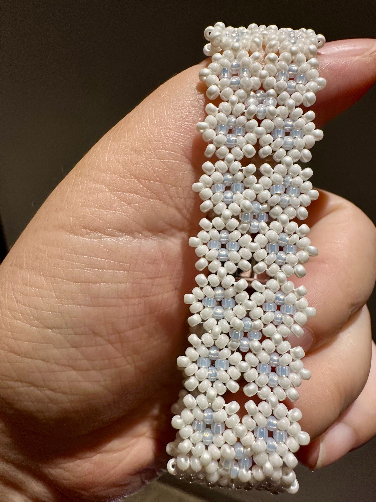 Handwoven Miyuki Bead Wide Bracelet