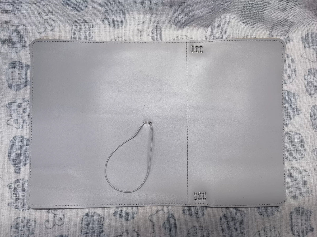 Ljusgrått läderomslag för A5S TN anteningsblock