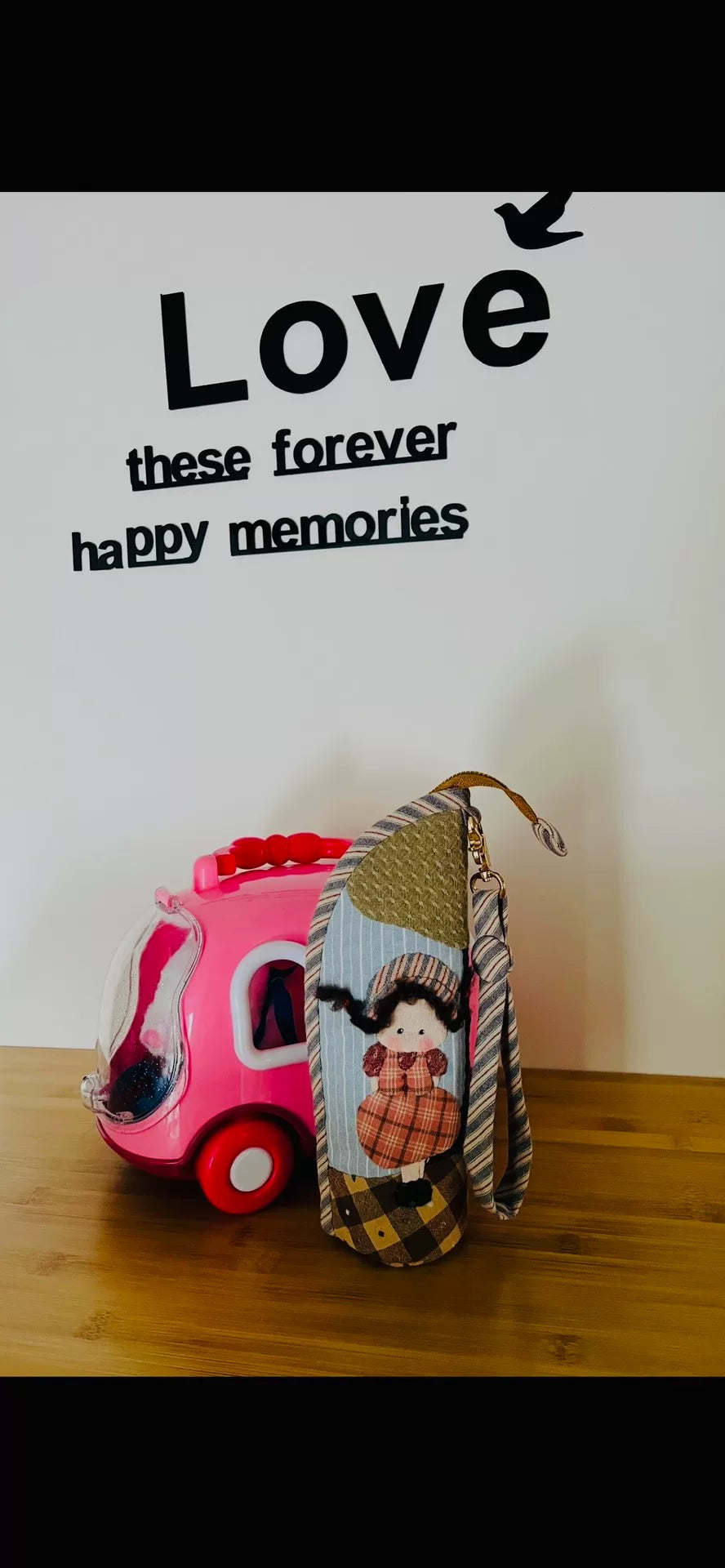 Yarn Dyed Patchwork Cartoon Pen Holder