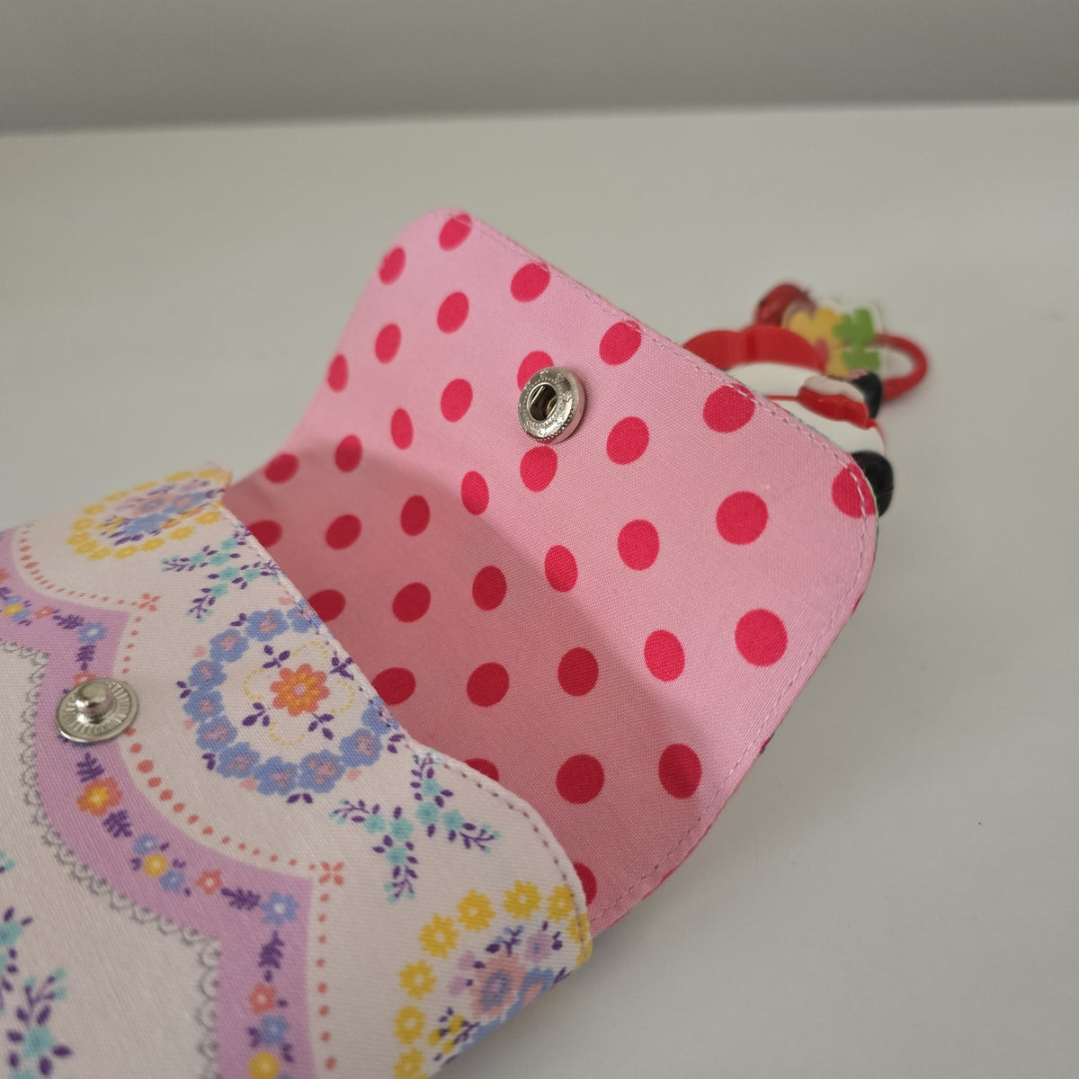 Bow Print Cotton Pouch