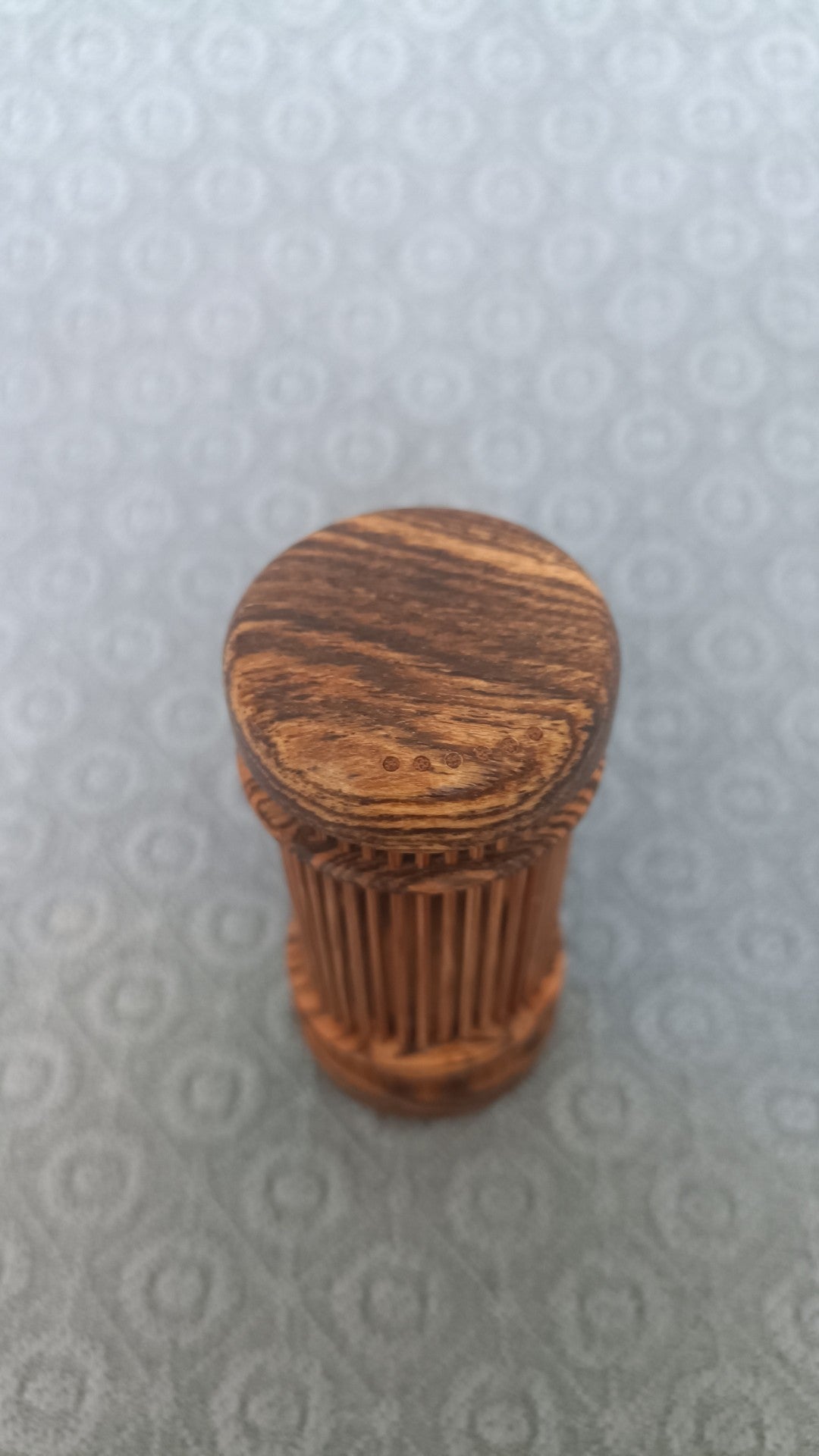 Small Round Bamboo Cricket Cage Sandalwood