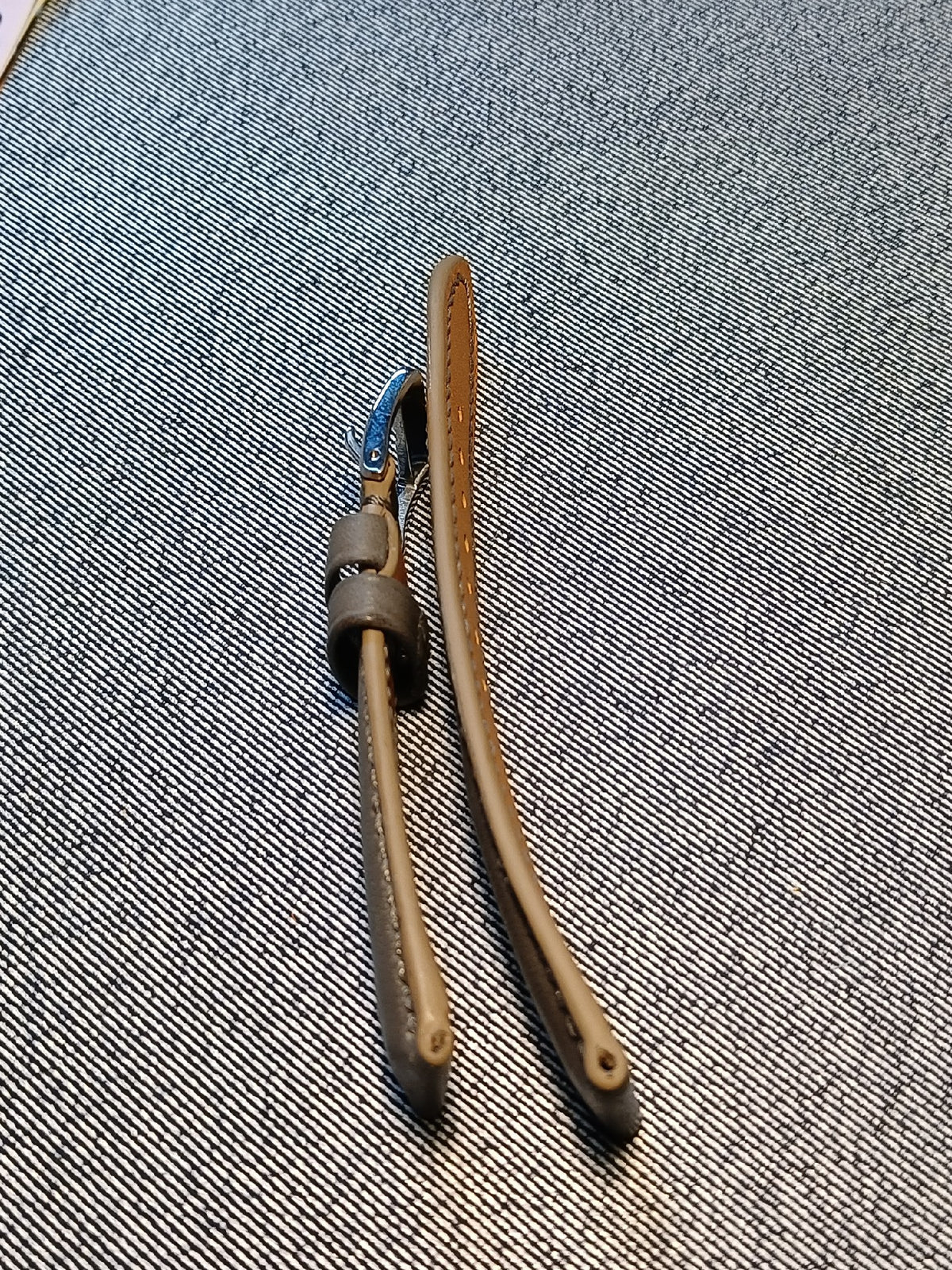 Handcrafted Leather Watch Strap Dark Grey