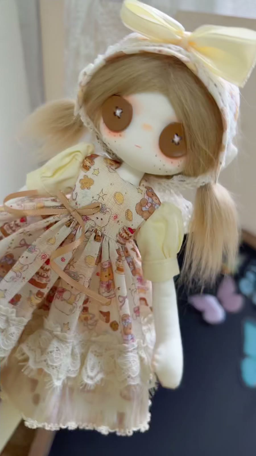 ハンドメイド布製アートドール 30cm