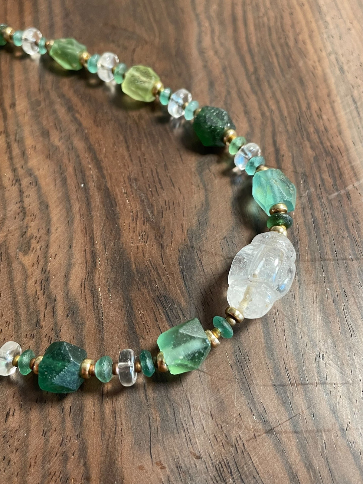 Ancient Roman Glass Bead Necklace