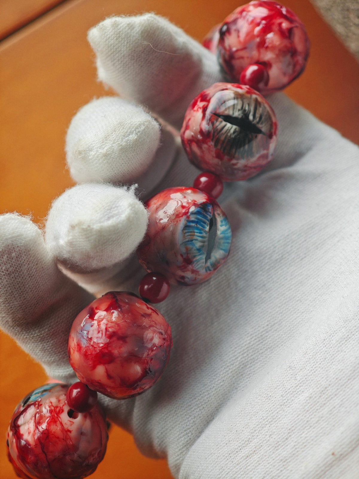 Cthulhu Eye Resin Beaded Bracelet