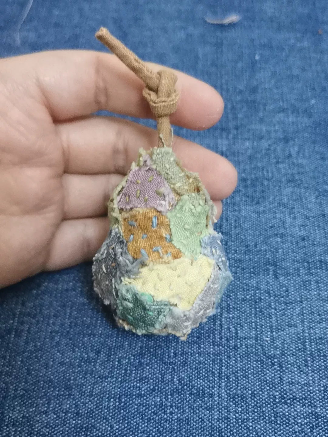 ハンドメイド パッチワーク ひょうたんの吊るしオーナメント