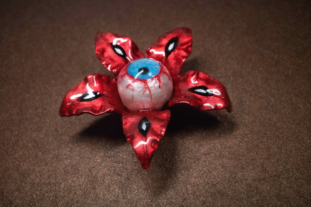 Cthulhu Eye Flower Pendant Necklace