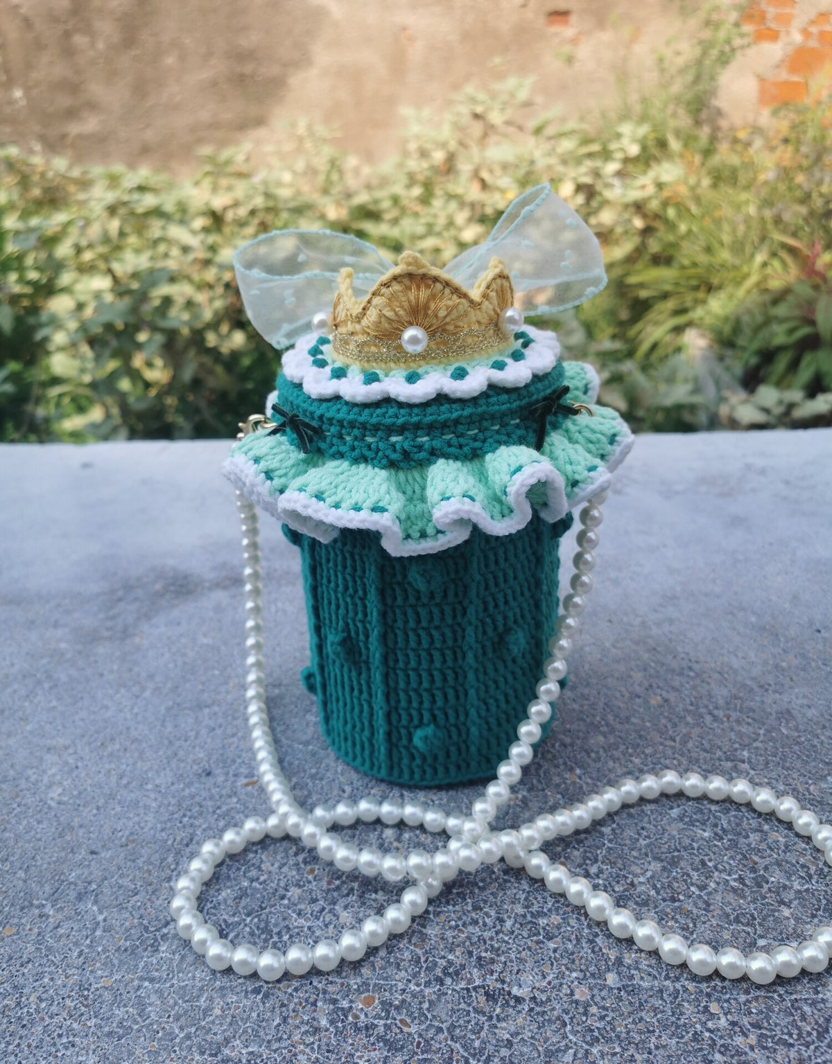 Crocheted Anna Princess Storage Bag