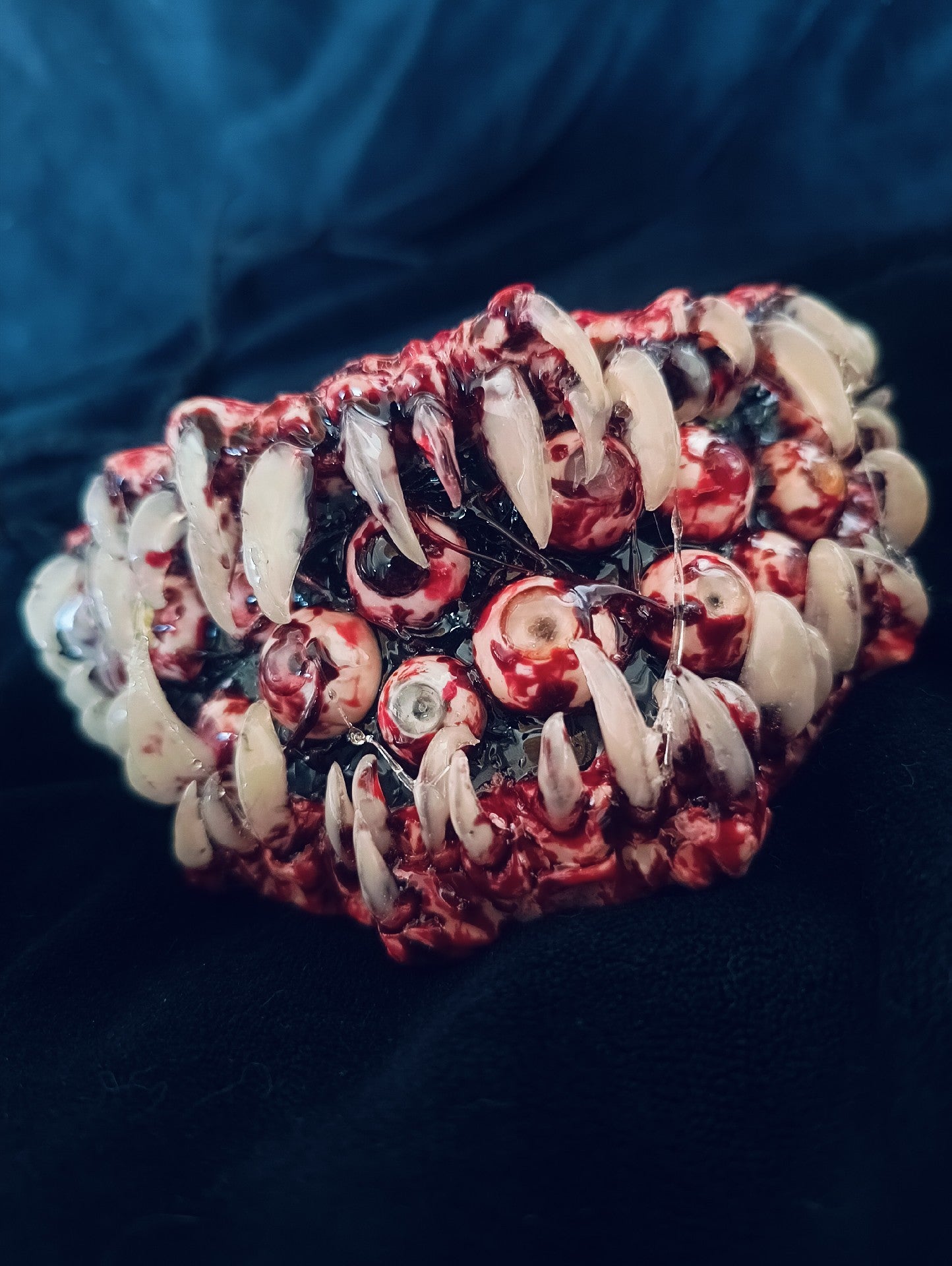 Resin Cthulhu Eye Mask with Teeth