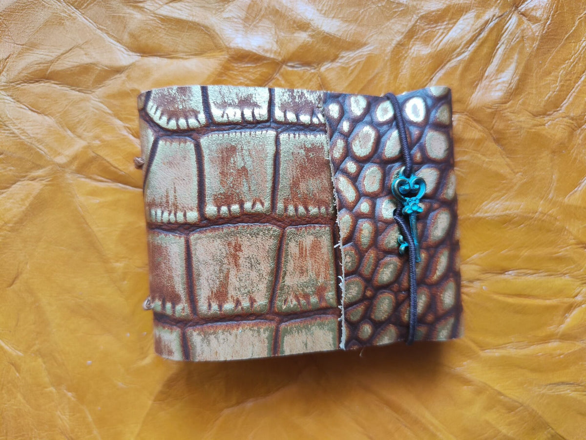 Crocodile Embossed Leather Journal