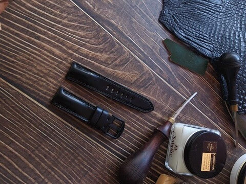 Horween Shell Cordovan Custom Watch Strap