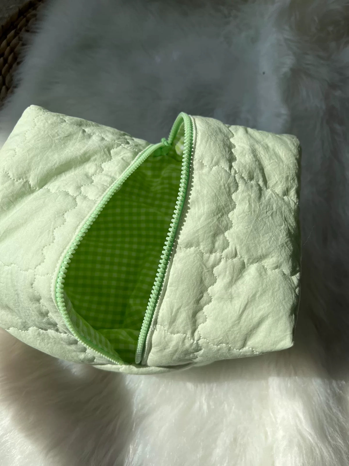 Soft Quilted Camera Pouch For Instant Camera