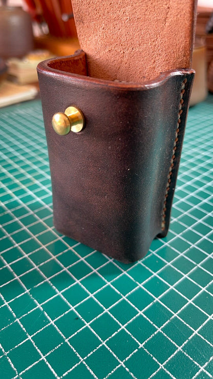 Hand-Stitched Vegetable-Tanned Cowhide Stamp and Tool Case