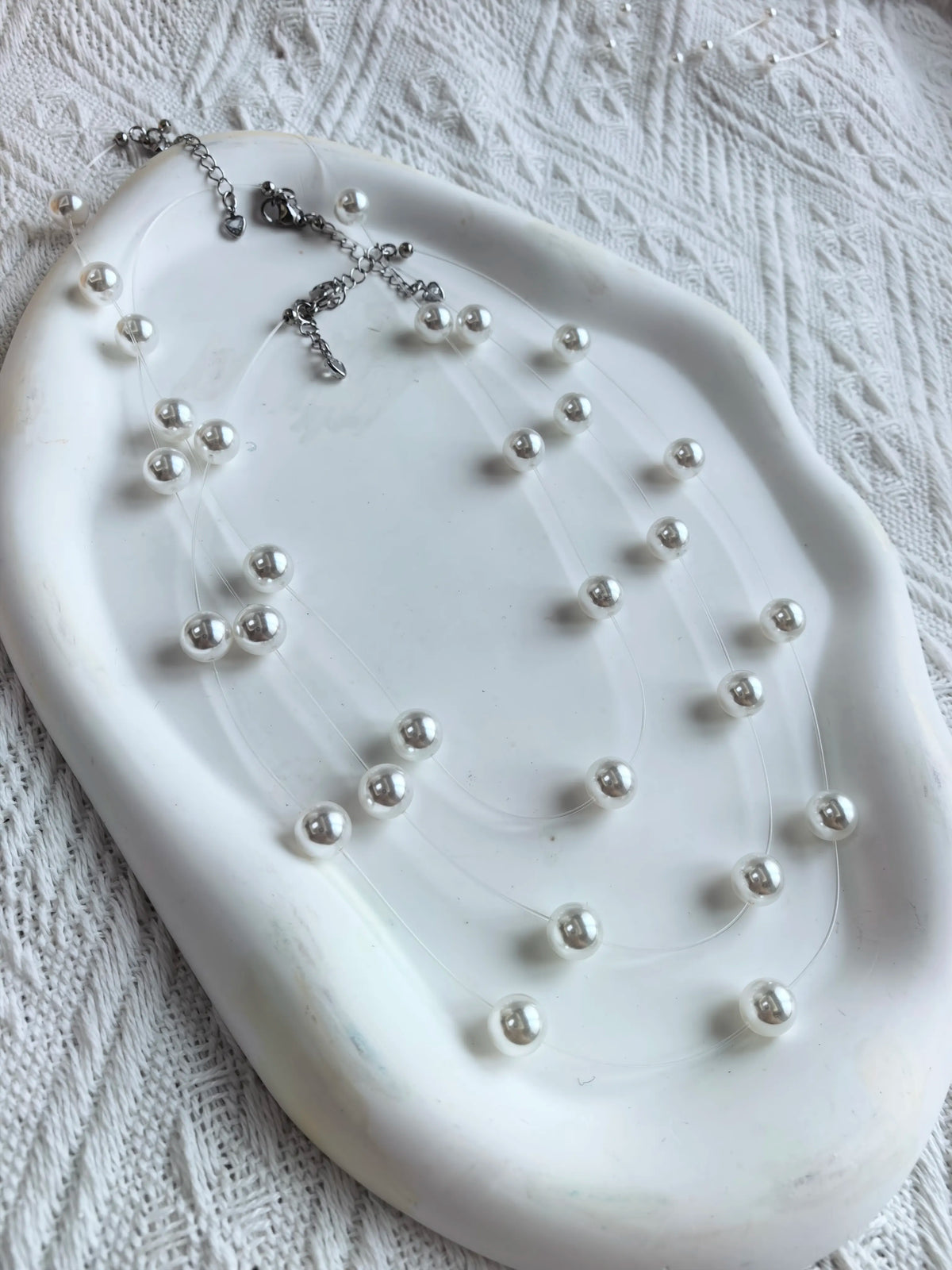 Starry Sky Pearl Necklace 40cm