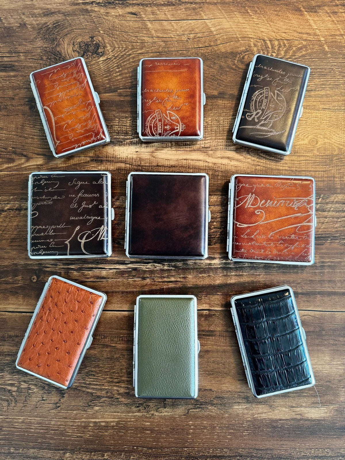 Italian Sand Snake Skin Cigarette Case