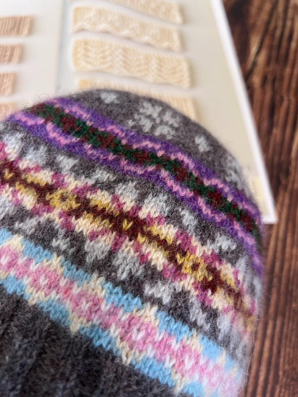 Shetland Jacquard Wool Beanie Hat