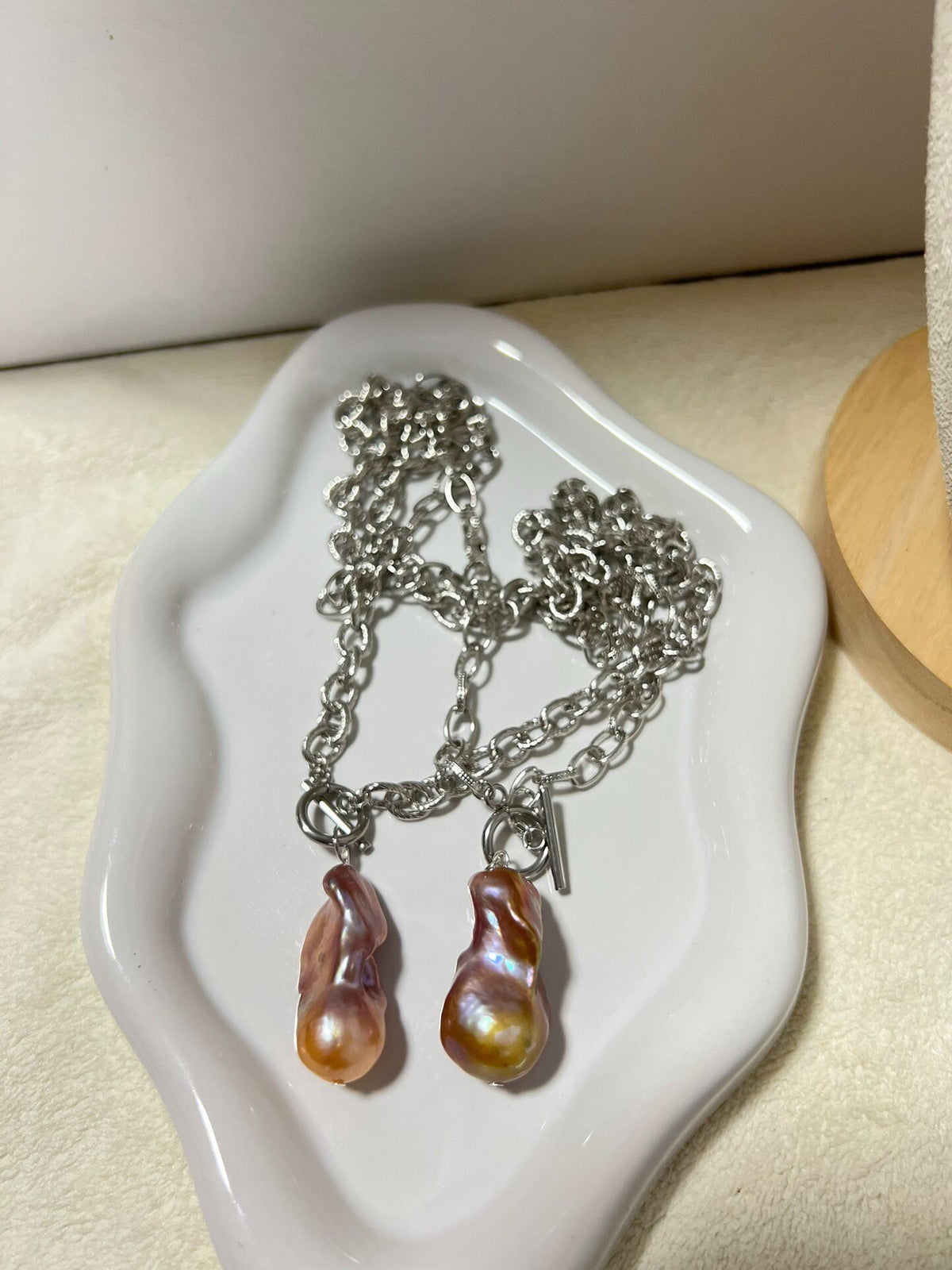 Double Strand Baroque Pearl Necklace