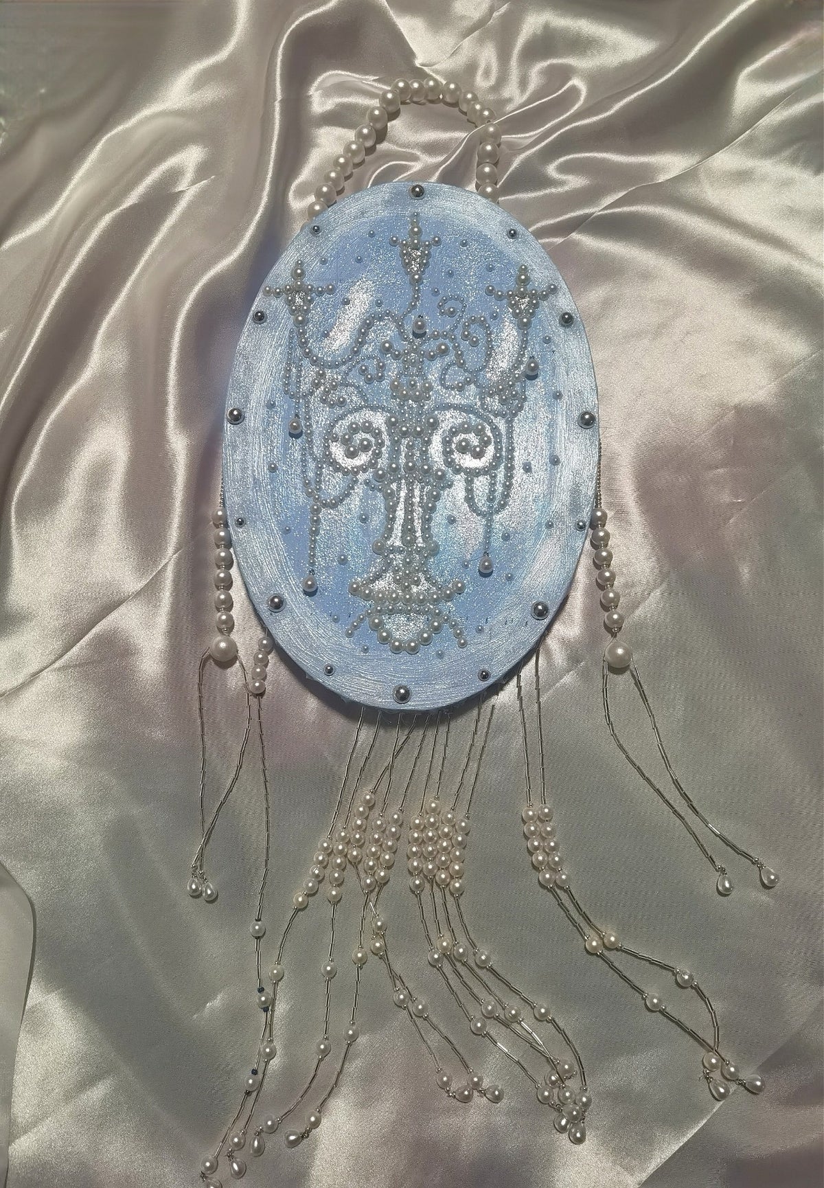Baroque Pearl Tassel Wall Hanging