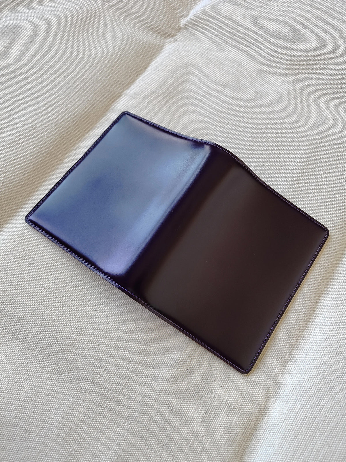 A7 Purple Shell Cordovan Loose Leaf Notebook