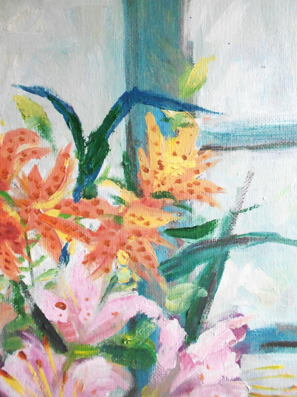 Lily Bouquet Acrylic Painting 40x50cm