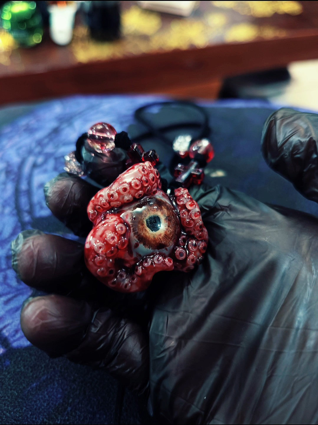 Cthulhu Eye Tentacle Resin Pendant