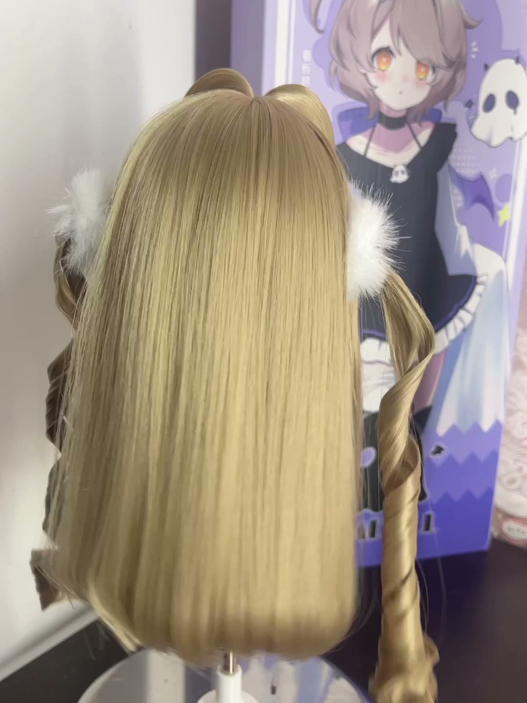 Ash Blonde Doll Wig