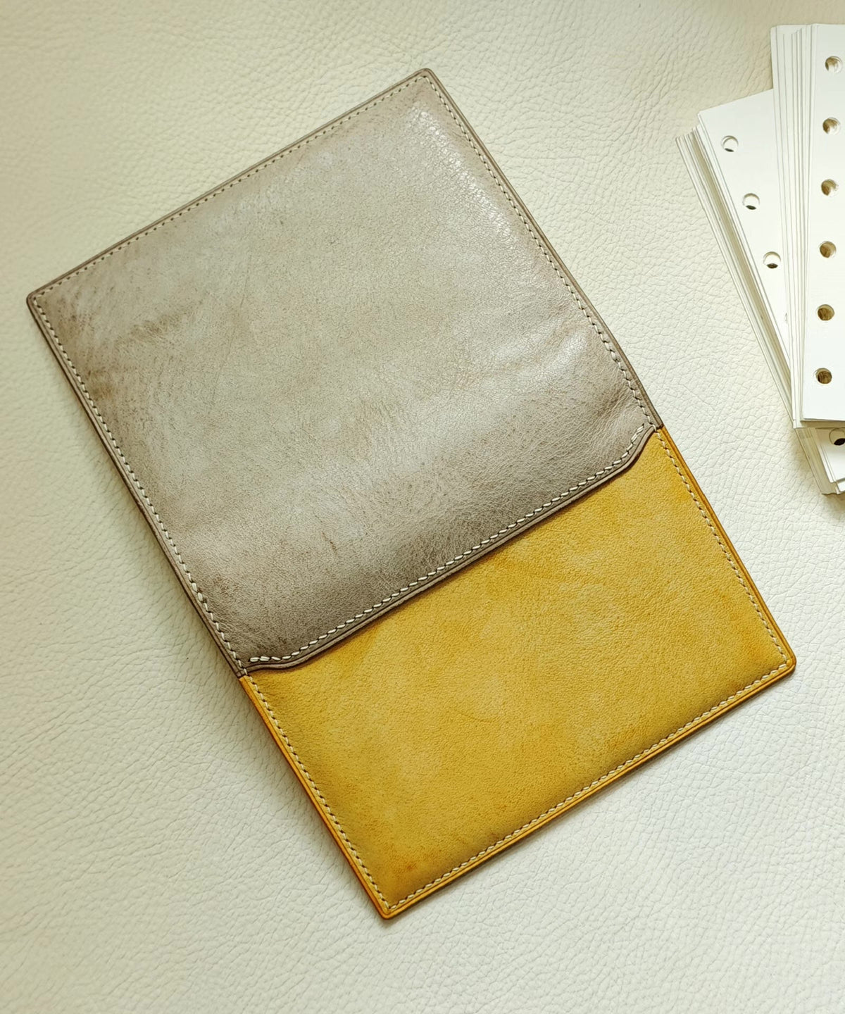 A7 Leather Planner with Six Ring Binder