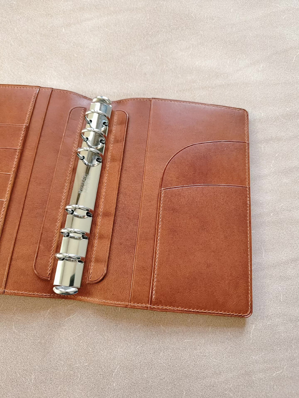 A6 Horween Dublin Leather Binder Cover