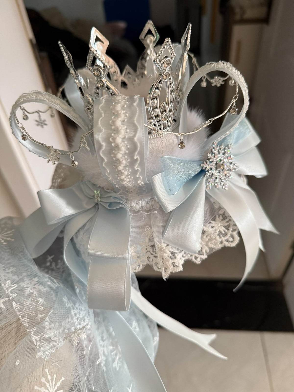 Snowflake Crown Lolita Side Hat