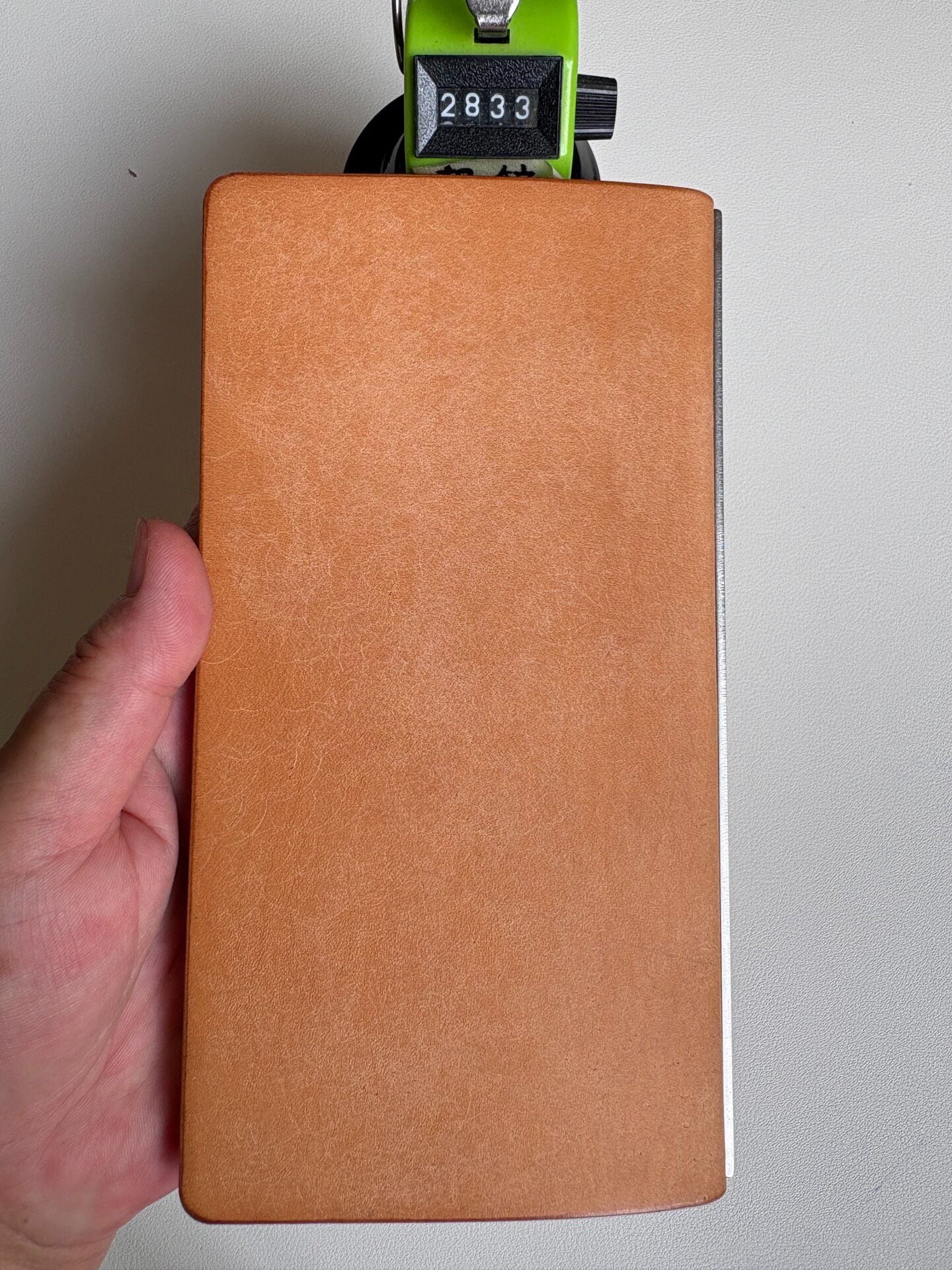 Pueblo Leather A6 Ring-Bound Notebook Cover with 8 Silver Rings