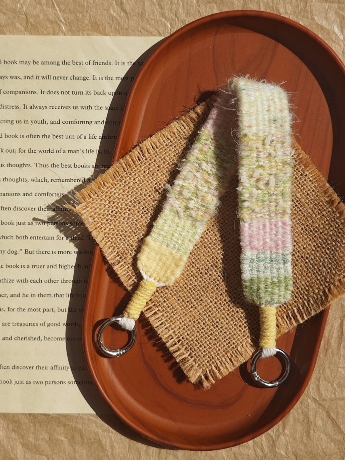 Handwoven Striped Cotton Wrist Strap