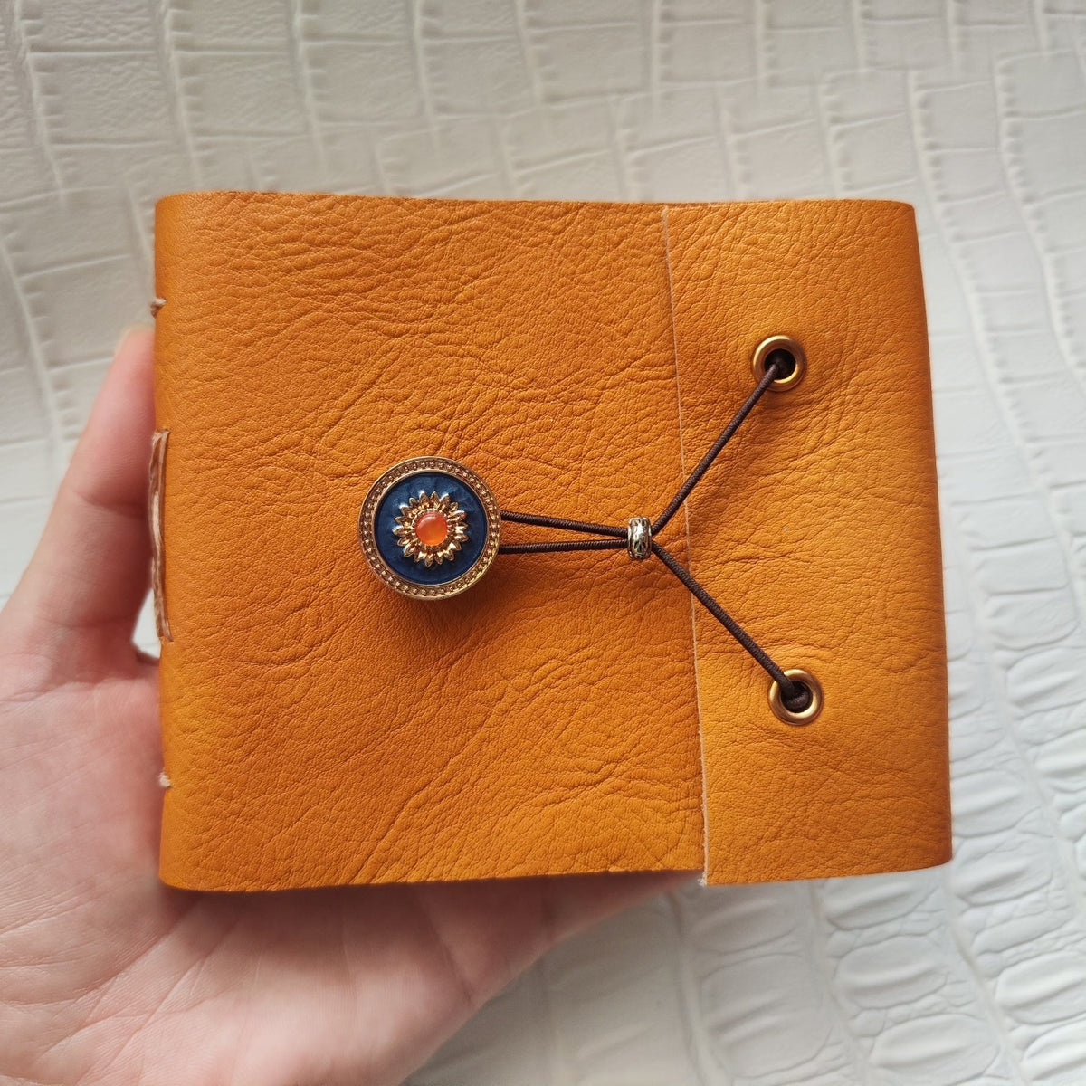Tumbled Leather Journal with Blank Pages