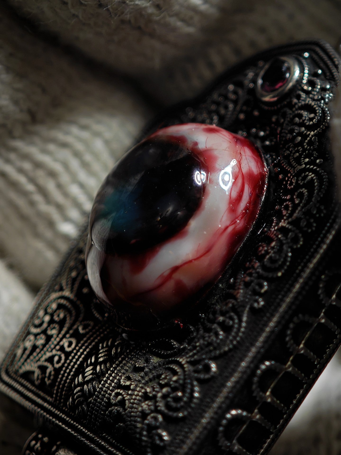 Cthulhu Eye Pendant with Hidden Compartment