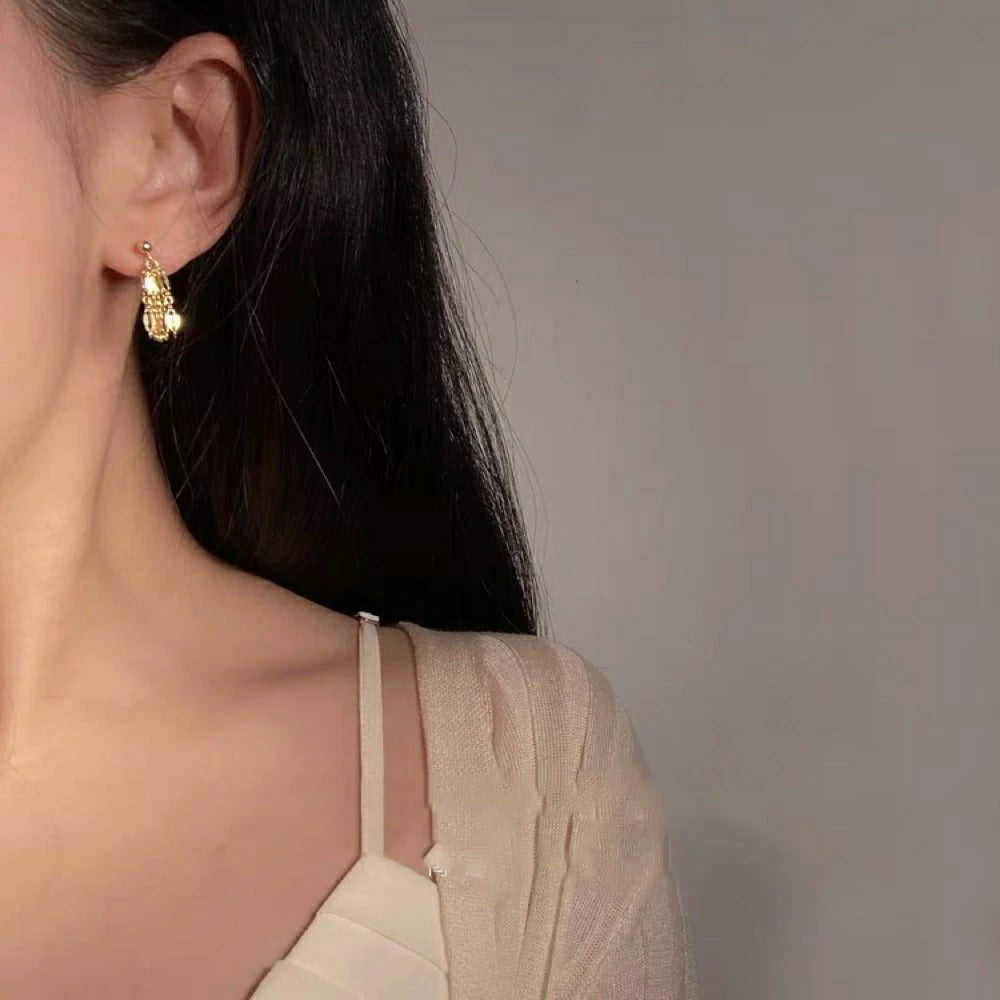 14K Gold Plated Sequin Tassel Earrings