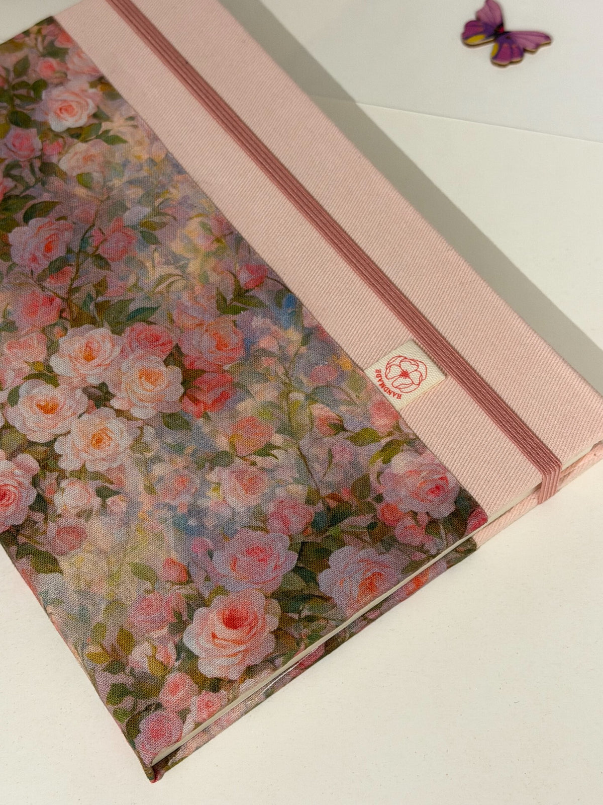 Handmade Watercolor Sketchbook Floral Pink A5