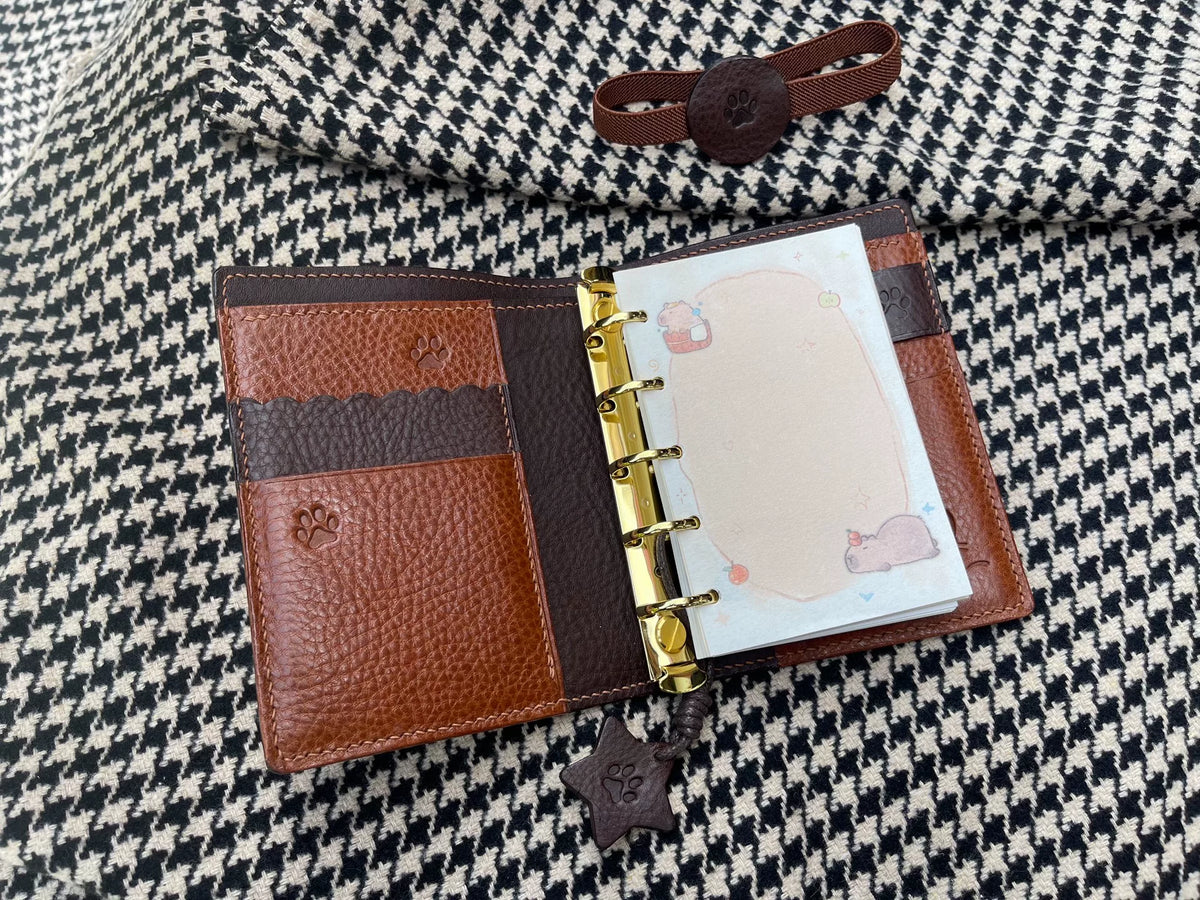 Handmade A8 M5 Cat Loose Leaf Notebook